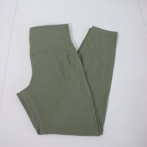 lululemon Fold HR Yoga Tight 25”L *Nulu Rosemary Green leggings Size 10